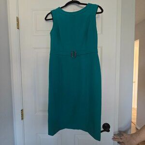 KASPER Teal Sleeveless Sheath Dress US Size 4